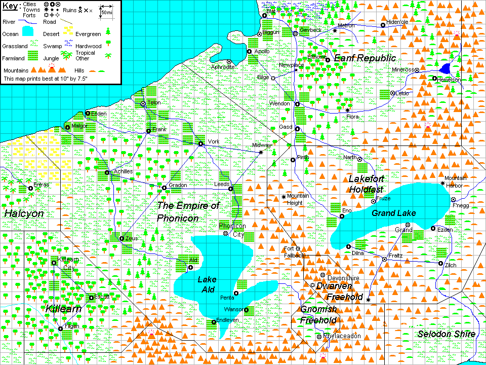 Phonicon and Surrounding Areas
